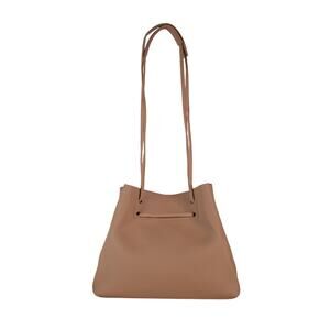 8 Other Reasons Vegan Pebbled Leather Slouchy Bucket Bag - Tan - NWT